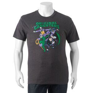 New! Original Gangsters Batman Villains T-Shirt Riddler Joker Penguin Catwoman